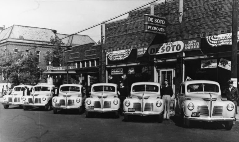 Clarence Dixon Cadillac California Hollywood Auto Dealership 1950s Photo 