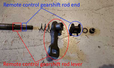 1941 DeSoto Gearshift Rod End Pieces   Labeled