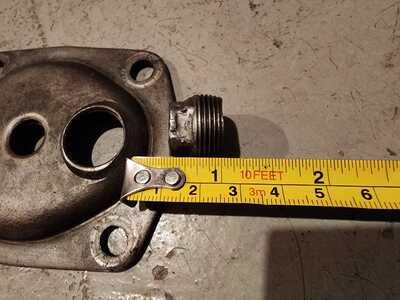 1941 DeSoto Gemmer 3 Steering Gearbox Cover, Plug Removed
