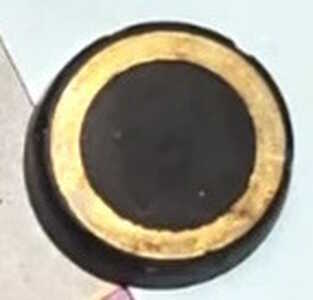 1936 54 MoPar Brake Master Cylinder, Brass Washer In Rubber Cup