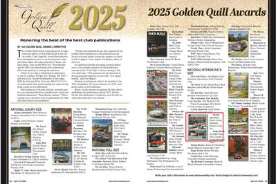 2025 Golden Quill Award a 2025 Golden Quill Award a